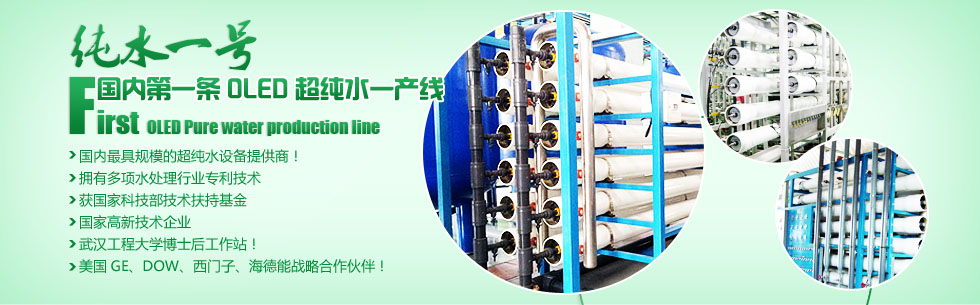 國內第一條OLED顯示項目超純水系統提供商